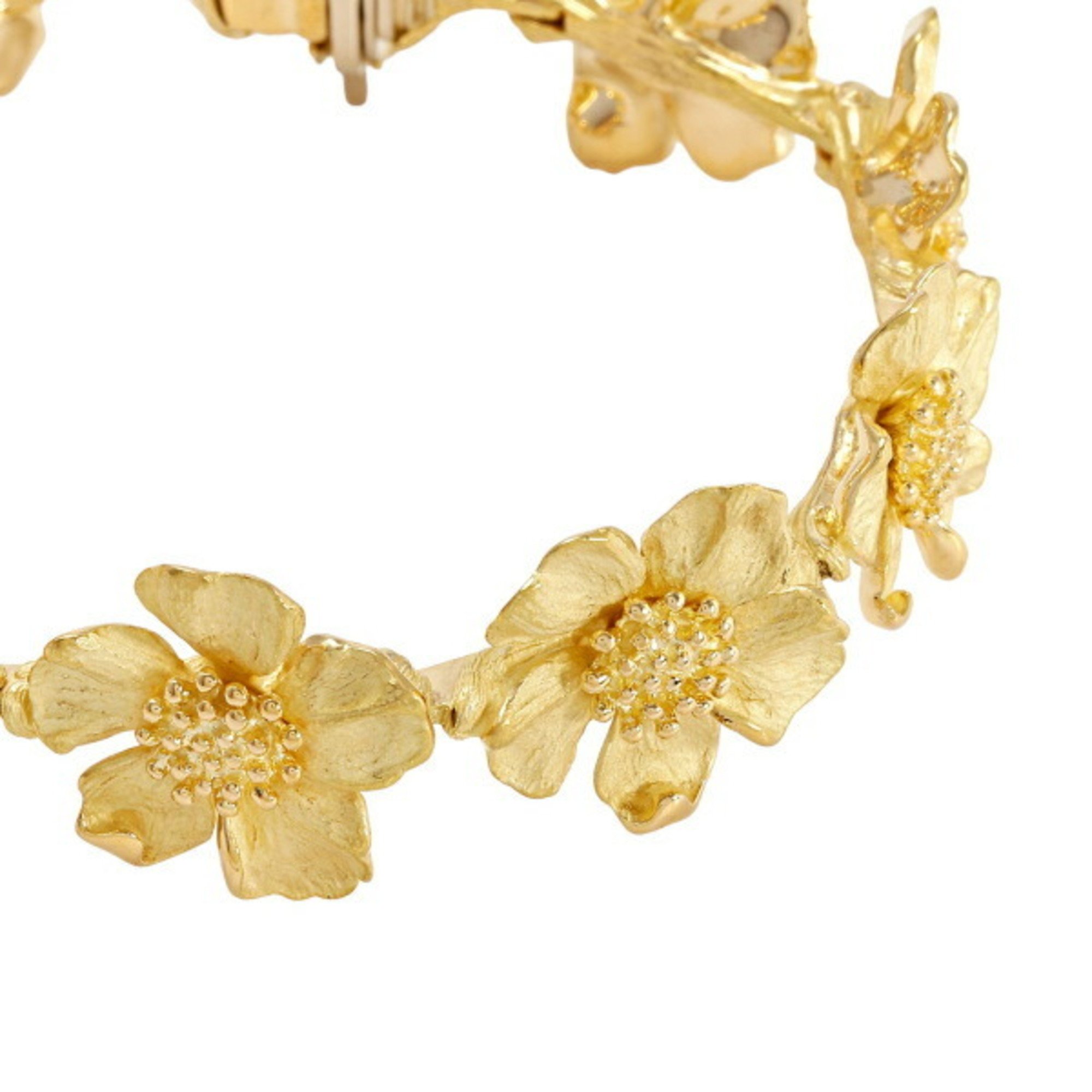 Tiffany Classic Flower K18YG Yellow Gold Bracelet