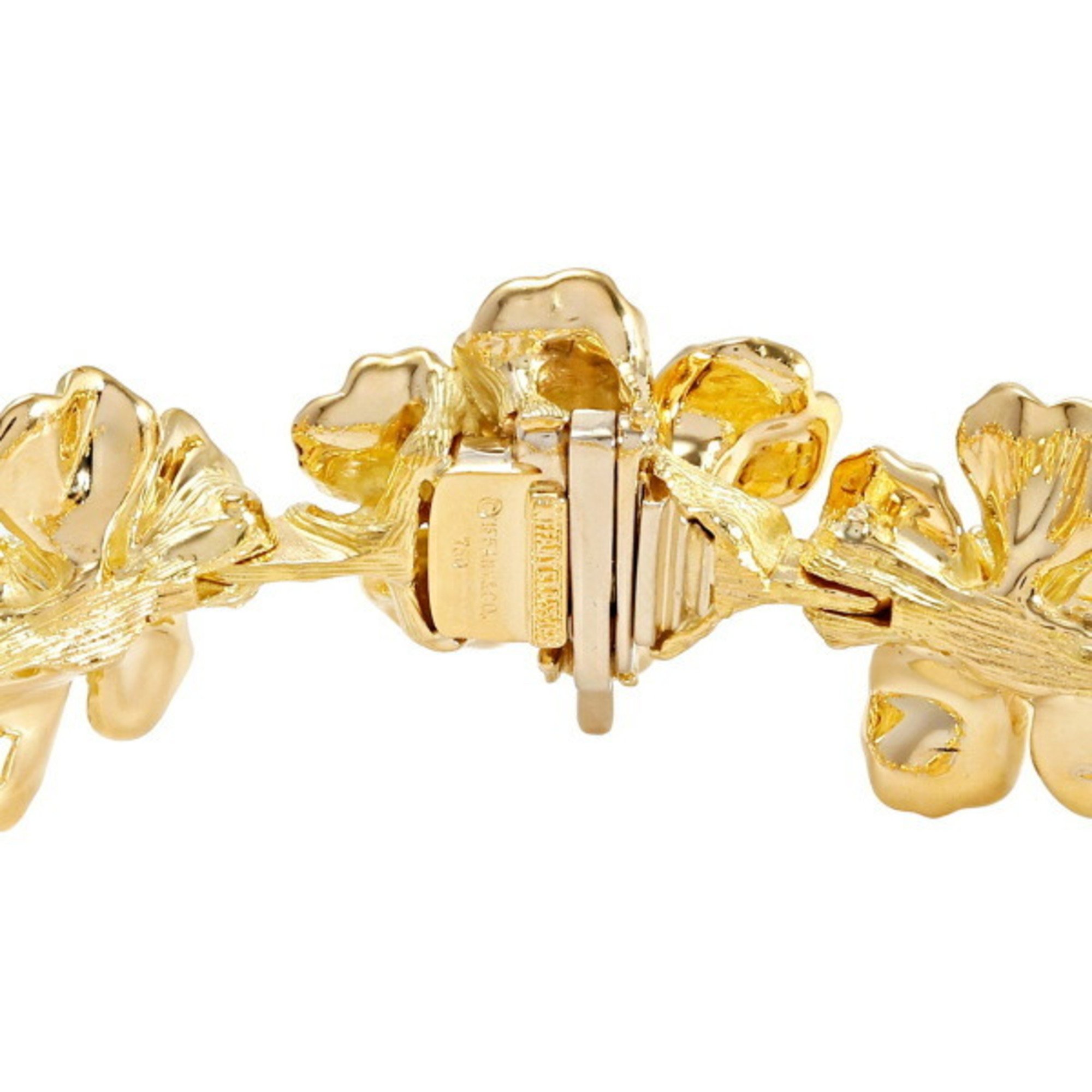 Tiffany Classic Flower K18YG Yellow Gold Bracelet