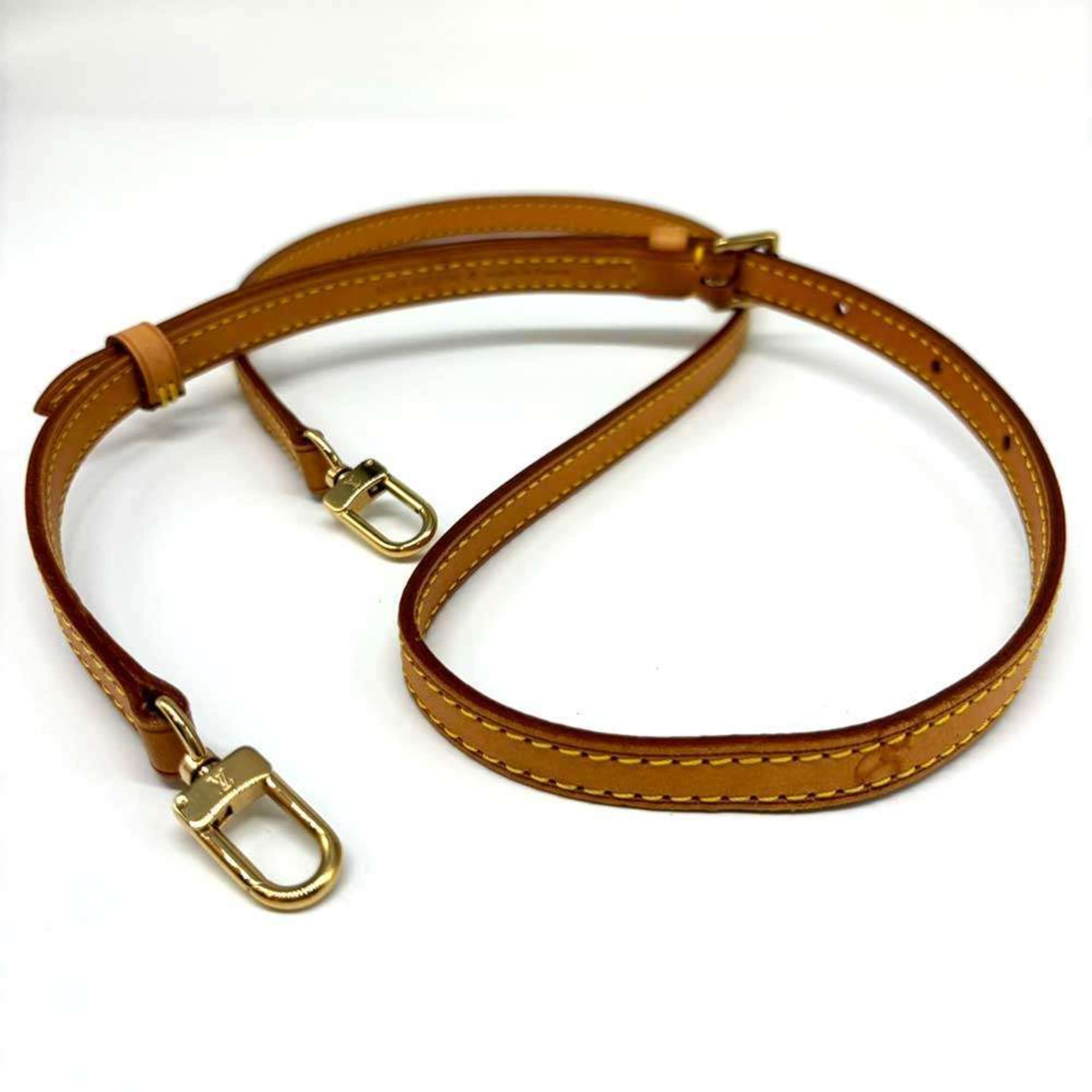 Louis Vuitton Shoulder Strap Brown Leather LOUIS VUITTON