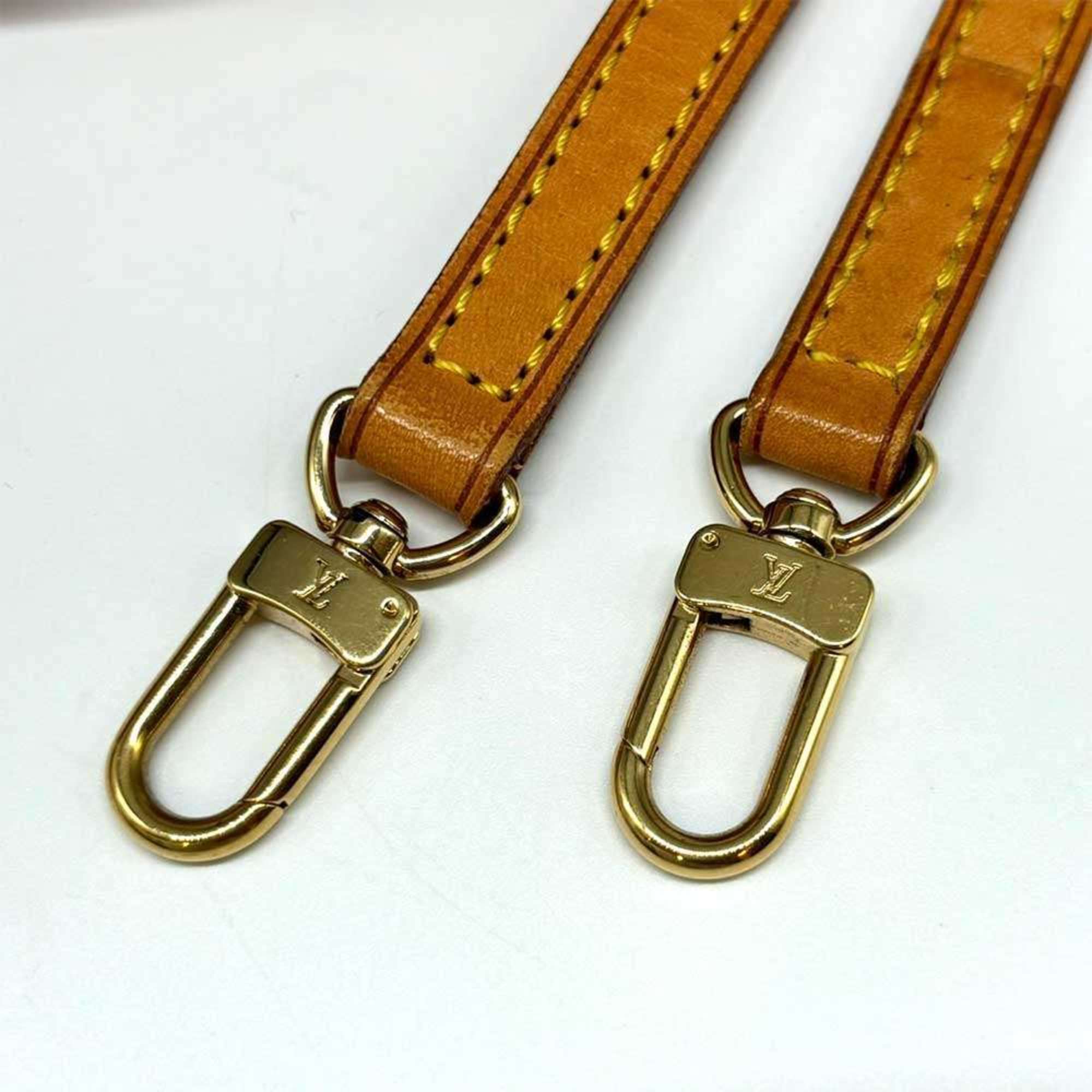 Louis Vuitton Shoulder Strap Brown Leather LOUIS VUITTON