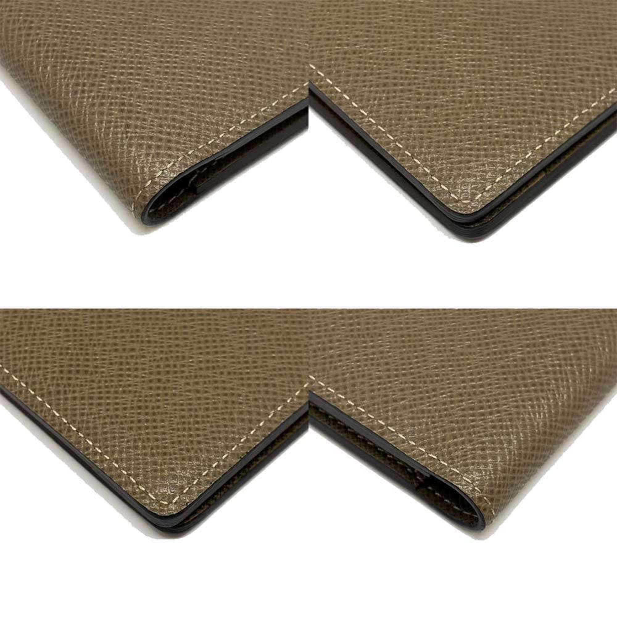 Louis Vuitton Portefeuille Multiple Bi-fold Wallet Leather Khaki M32810 LOUIS VUITTON