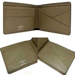 Louis Vuitton Portefeuille Multiple Bi-fold Wallet Leather Khaki M32810 LOUIS VUITTON