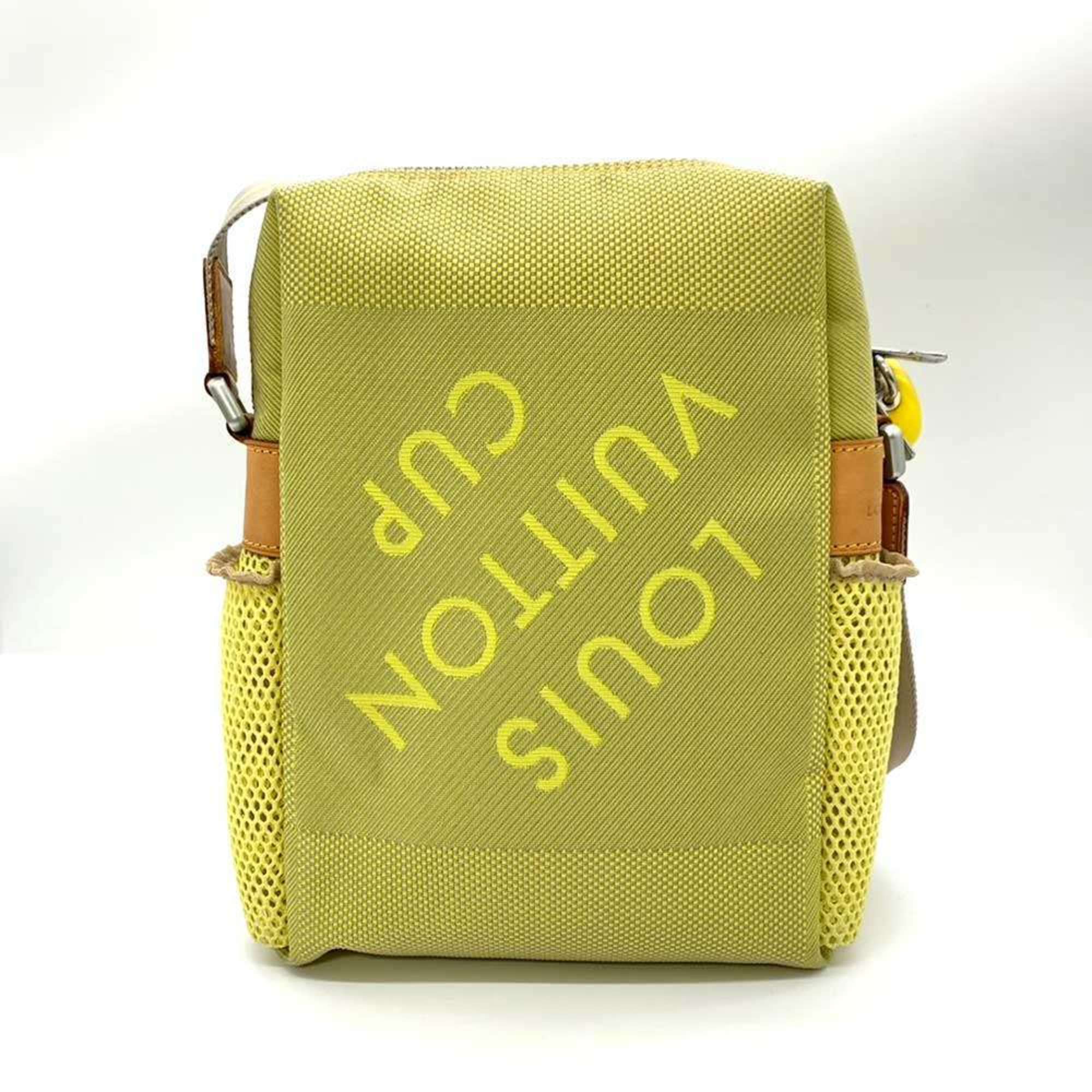 Louis Vuitton Bag Weatherly LV Cup Yellow x Gray Shoulder Pochette Crossbody Kiwi Women's Men's Damier Geant Canvas M80636 LOUISVUITTON