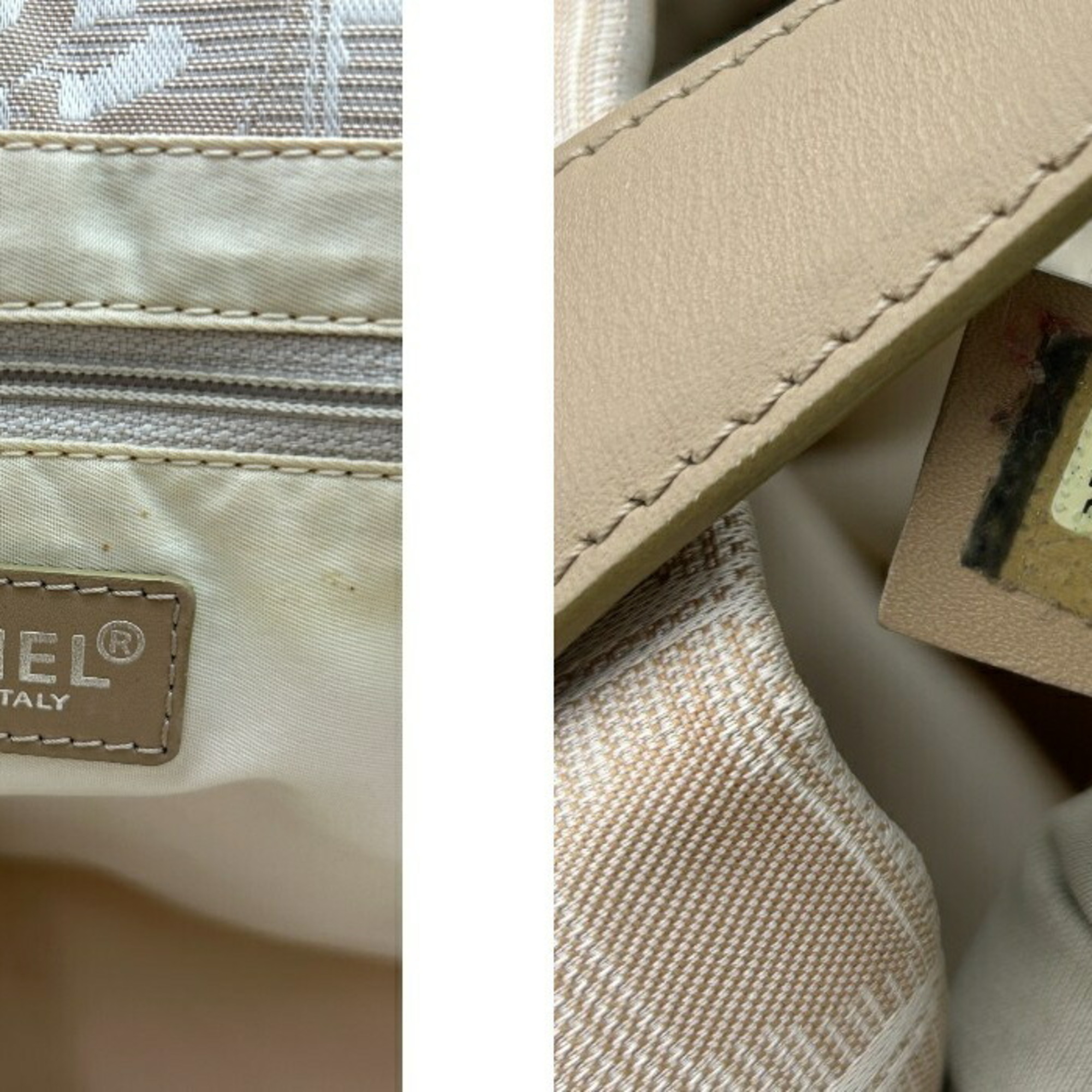 CHANEL New Travel Line Tote Bag Beige