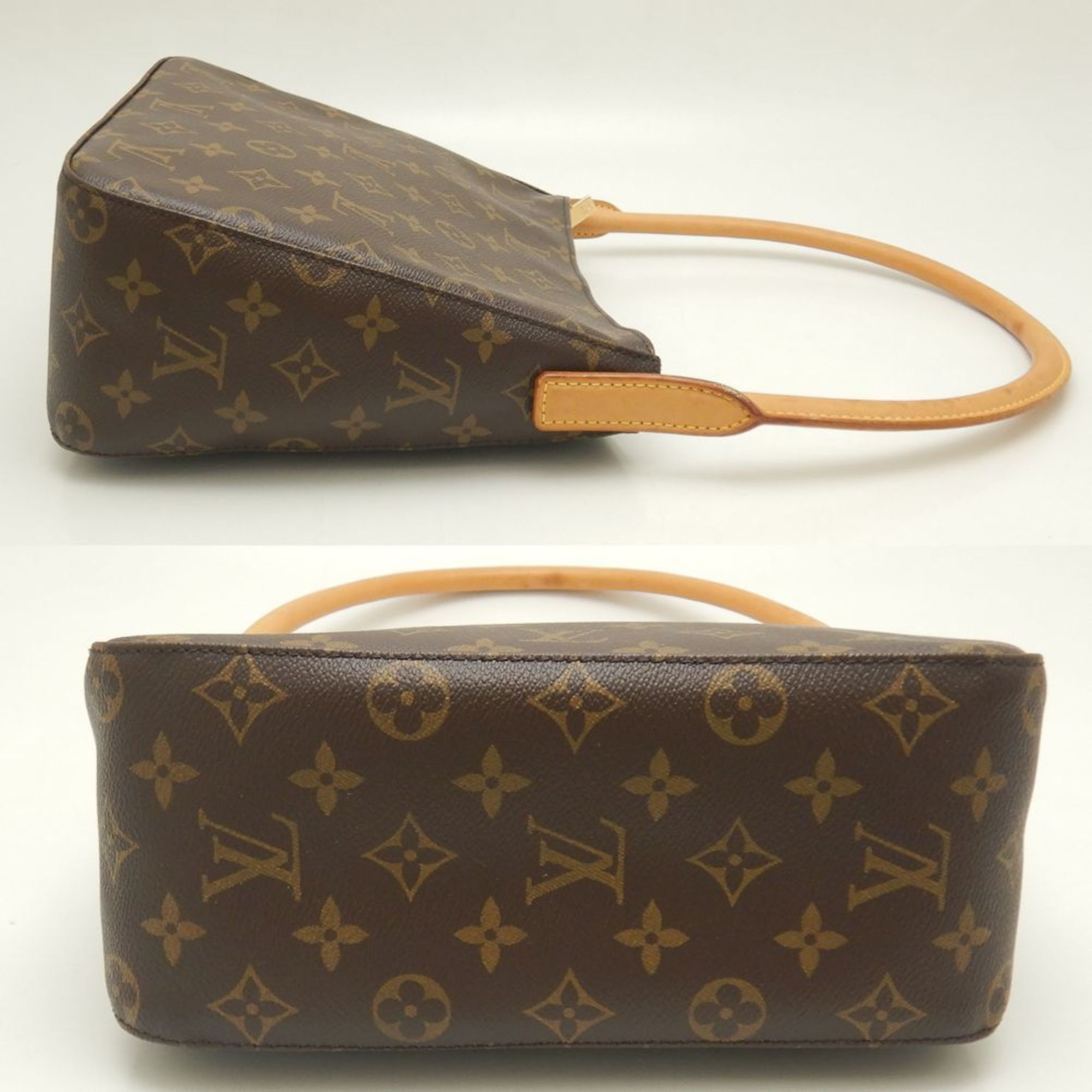 LOUIS VUITTON Louis Vuitton Monogram Looping MM M51146 Shoulder Bag Brown 252050