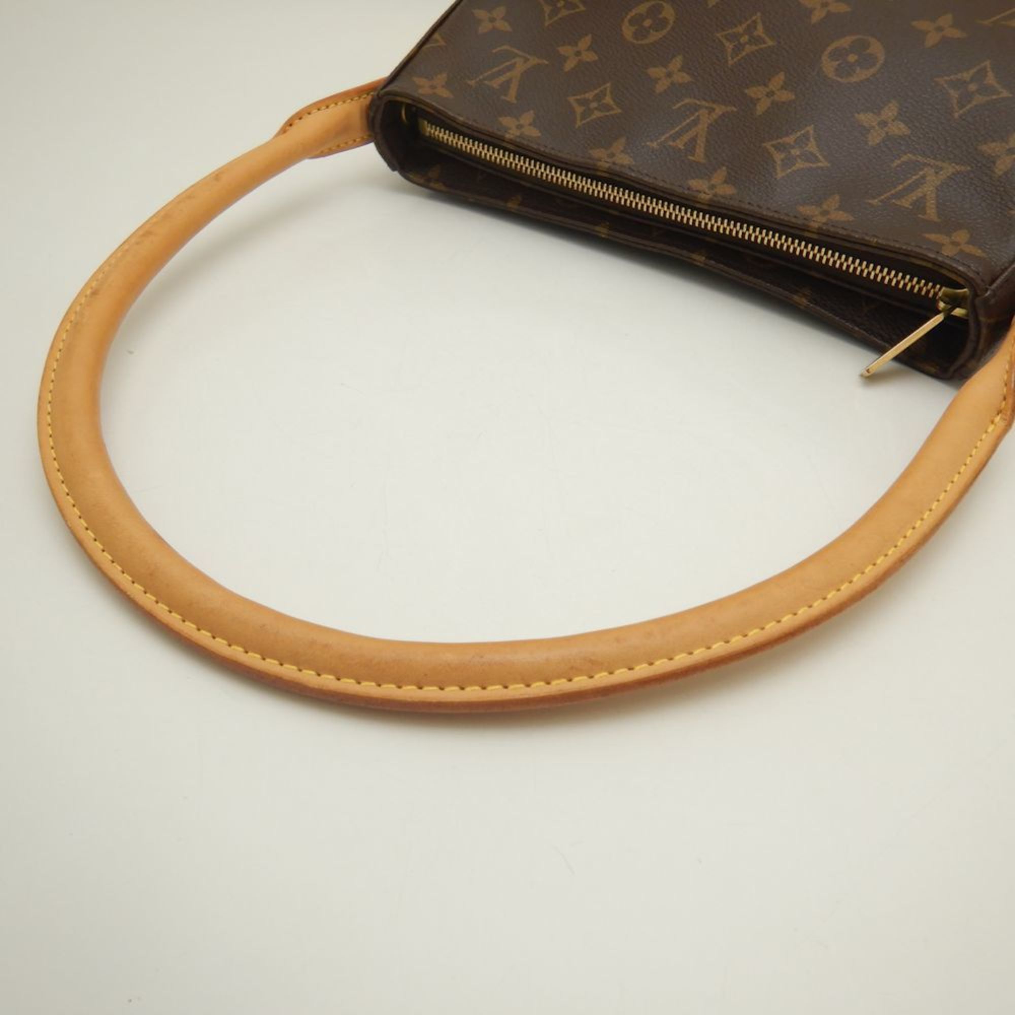 LOUIS VUITTON Louis Vuitton Monogram Looping MM M51146 Shoulder Bag Brown 252050