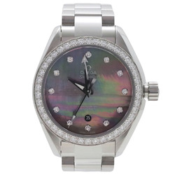 OMEGA Seamaster Aqua Terra 150M Diamond Watch 231.15.34.20.57.001 Ladies Grey Pearl 34mm