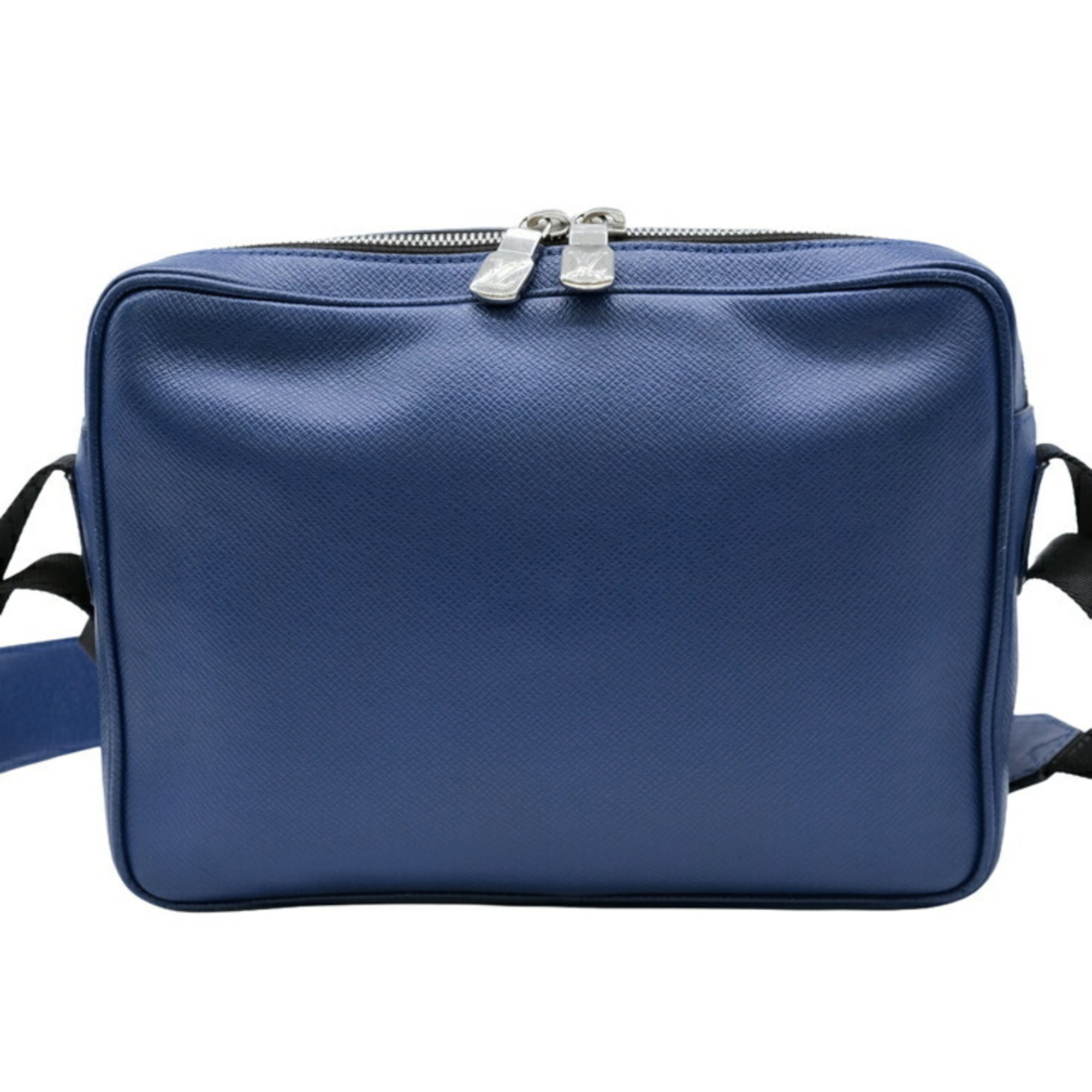 LOUIS VUITTON Louis Vuitton Outdoor PM Body Bag Taiga Leather Blue M33347