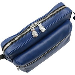 LOUIS VUITTON Louis Vuitton Outdoor PM Body Bag Taiga Leather Blue M33347