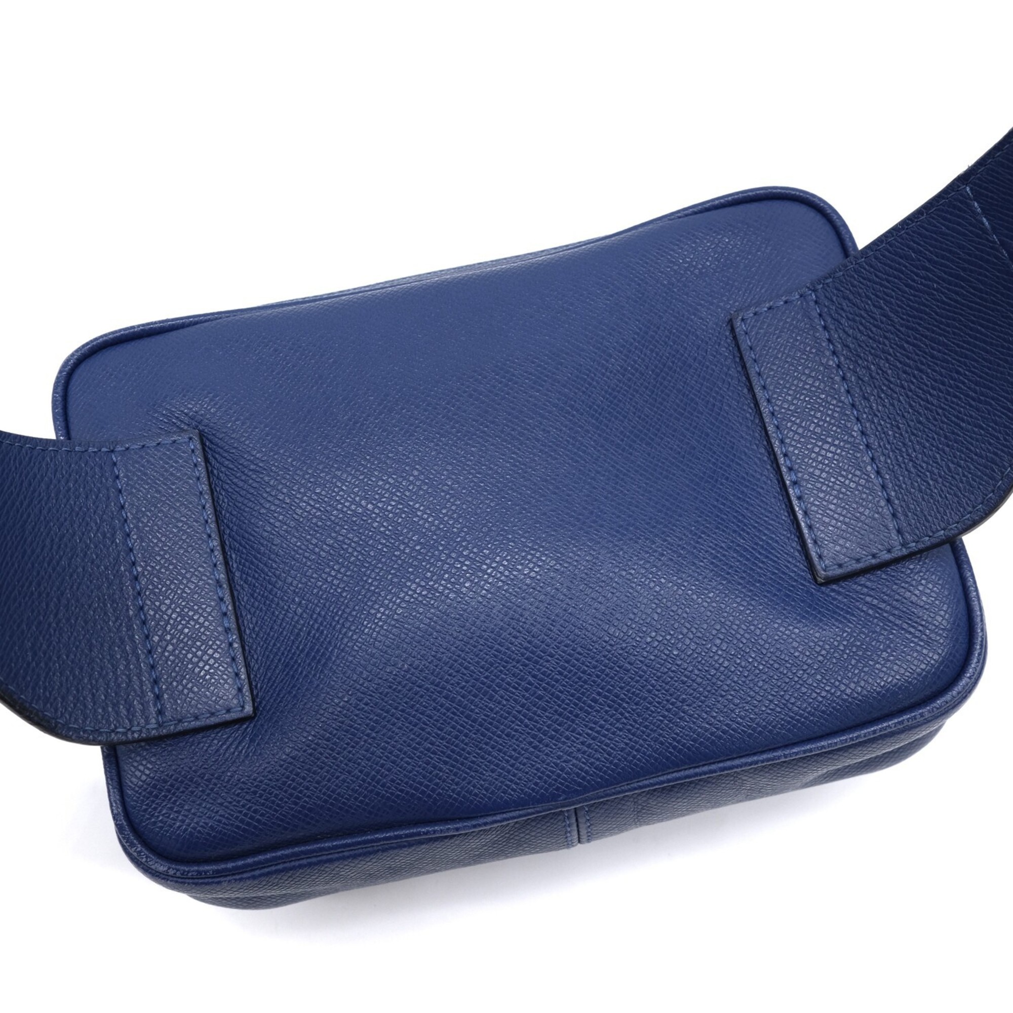 LOUIS VUITTON Louis Vuitton Body Bag Bum Waist Pouch Outdoor Taiga Blue M33455