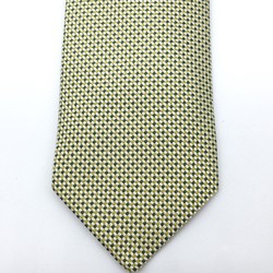 HERMES Hermes necktie 100% silk green