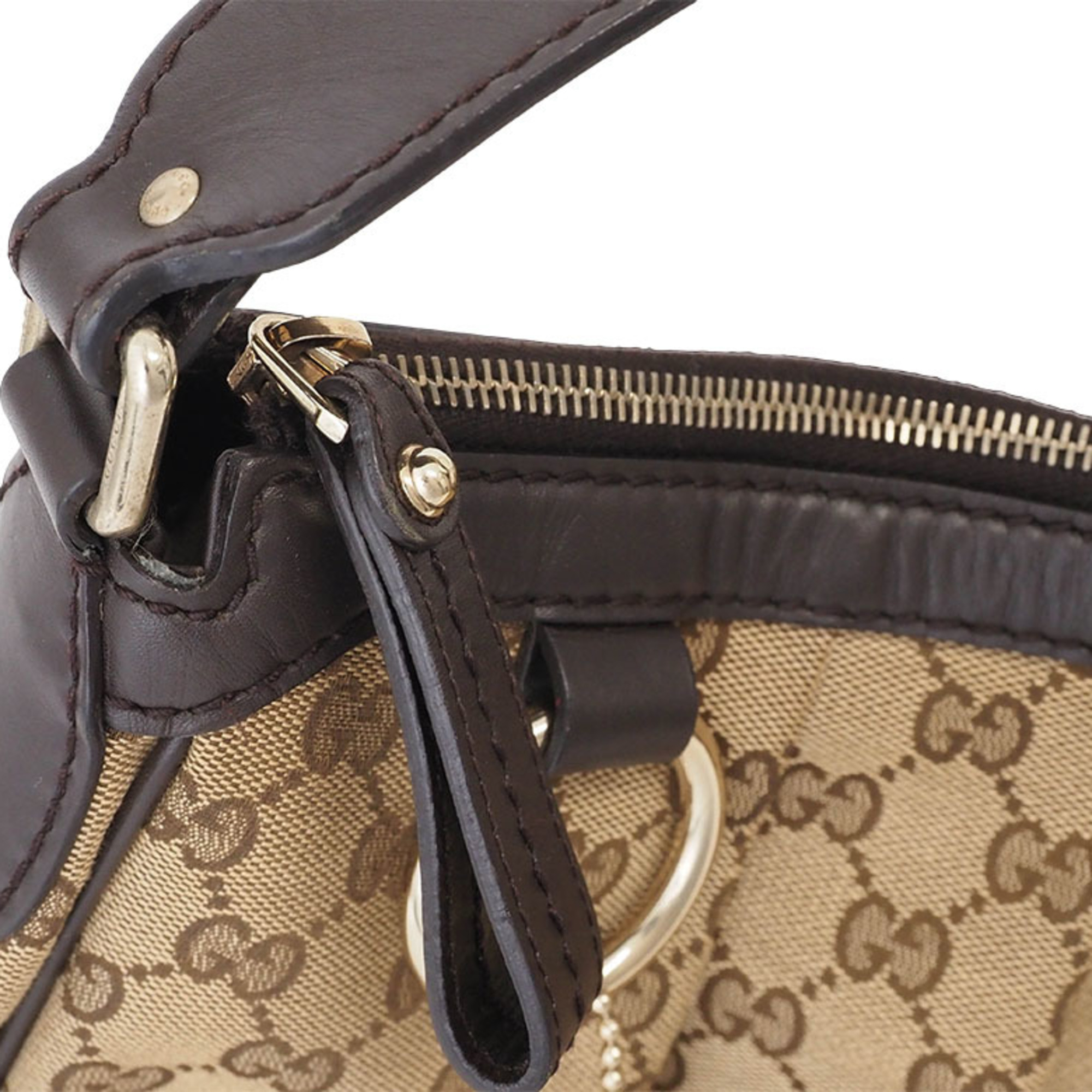 Gucci GG Canvas Sukey Bag Beige Brown 232955 Women's GUCCI