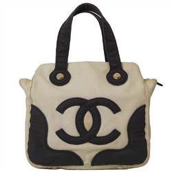 Chanel CC Marshmallow Bag Cream A24224 Women's Canvas Handbag No. 8 (around 2003) CHANEL