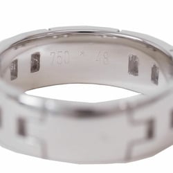 Hermes Hercules Ring 48 (size 8) White Gold K18WG Women's HERMES