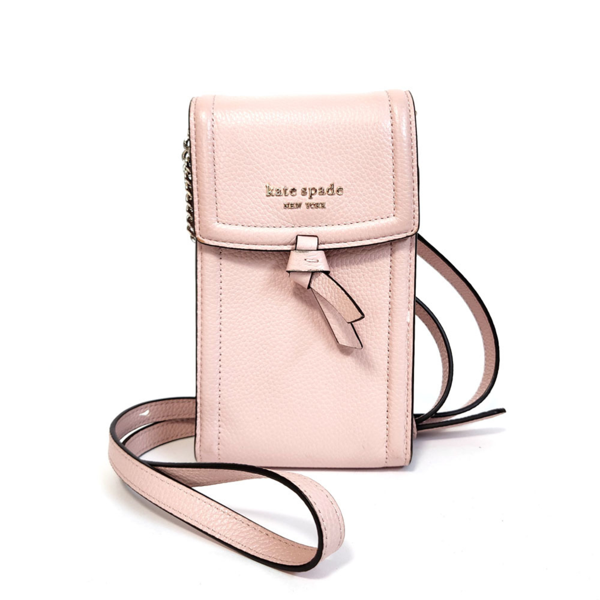 Kate Spade Phone Shoulder Bag - Pink Leather Smartphone Pouch for Women