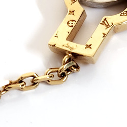 Louis Vuitton Collier Twin Rocks Necklace M64887 Gold Silver Metal Pendant for Women