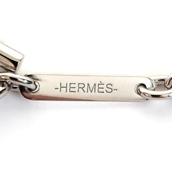 Hermes Carrousel Necklace - Silver Brown Metal Buffalo Horn S Pendant for Women