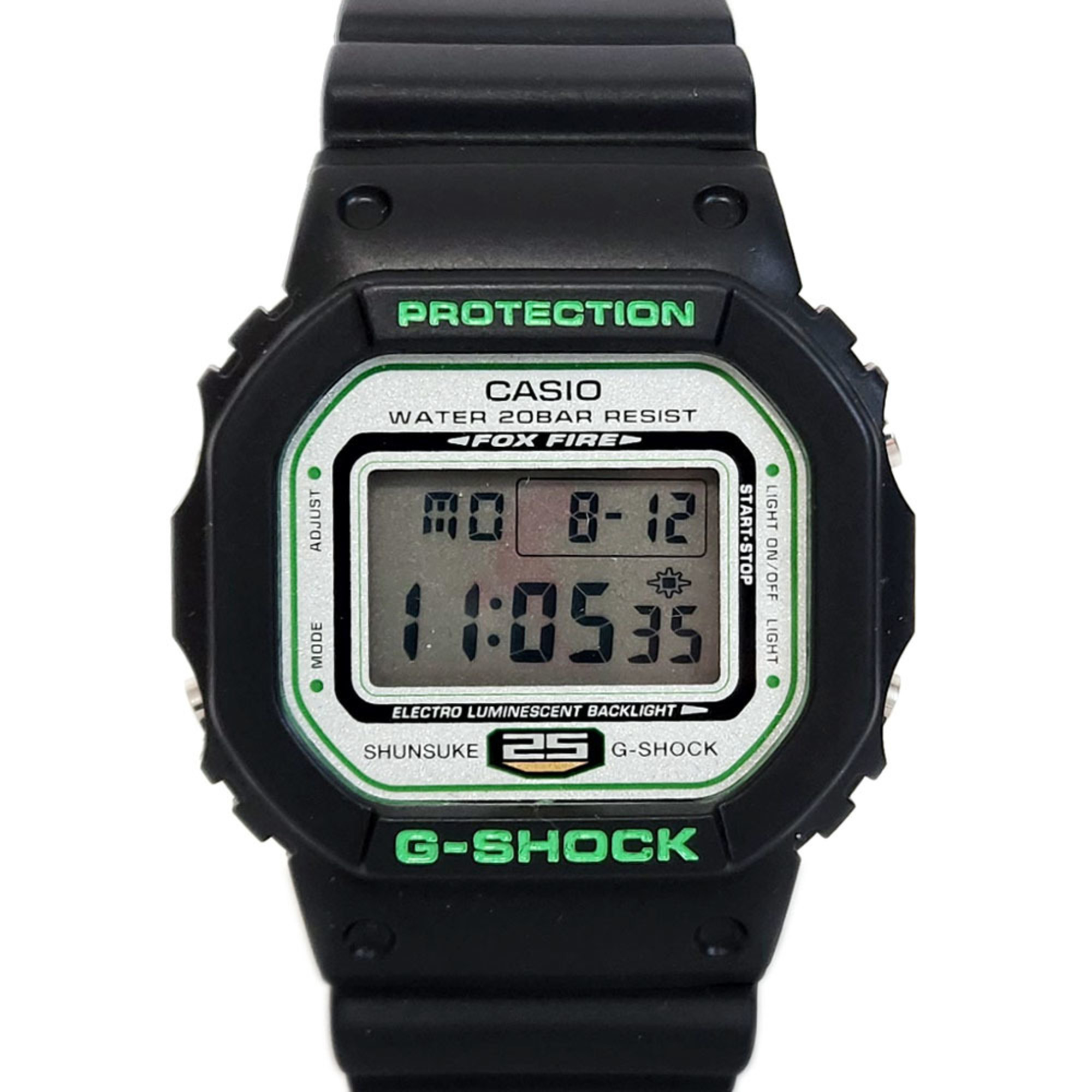 Casio CASIO G-Shock Nakamura Shunsuke 25th MVP Award Commemorative Model DW-5600VT Black Resin Watch Men's 2007