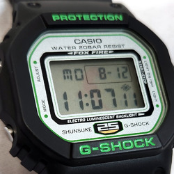 Casio CASIO G-Shock Nakamura Shunsuke 25th MVP Award Commemorative Model DW-5600VT Black Resin Watch Men's 2007