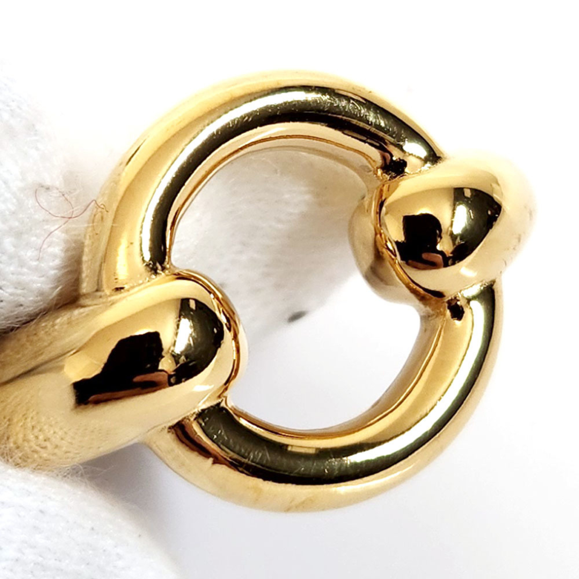 Hermes Mo Scarf Ring - Gold Metal Clasp