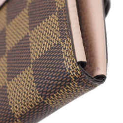 Louis Vuitton Portefeuille Normandy Wallet Damier Ebene Magnolia N61262 Women's LOUIS VUITTON