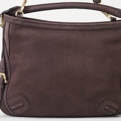 Burberry Hobo Bag Brown Women's Suede BURBERRY