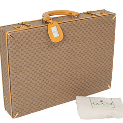 GUCCI Old Gucci Attache Case Trunk Beige Men's