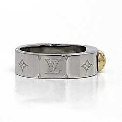 Louis Vuitton Ring Nanogram Silver Gold Monogram M00217 Medium Metal GP LE0187 LOUIS VUITTON Combination Unisex