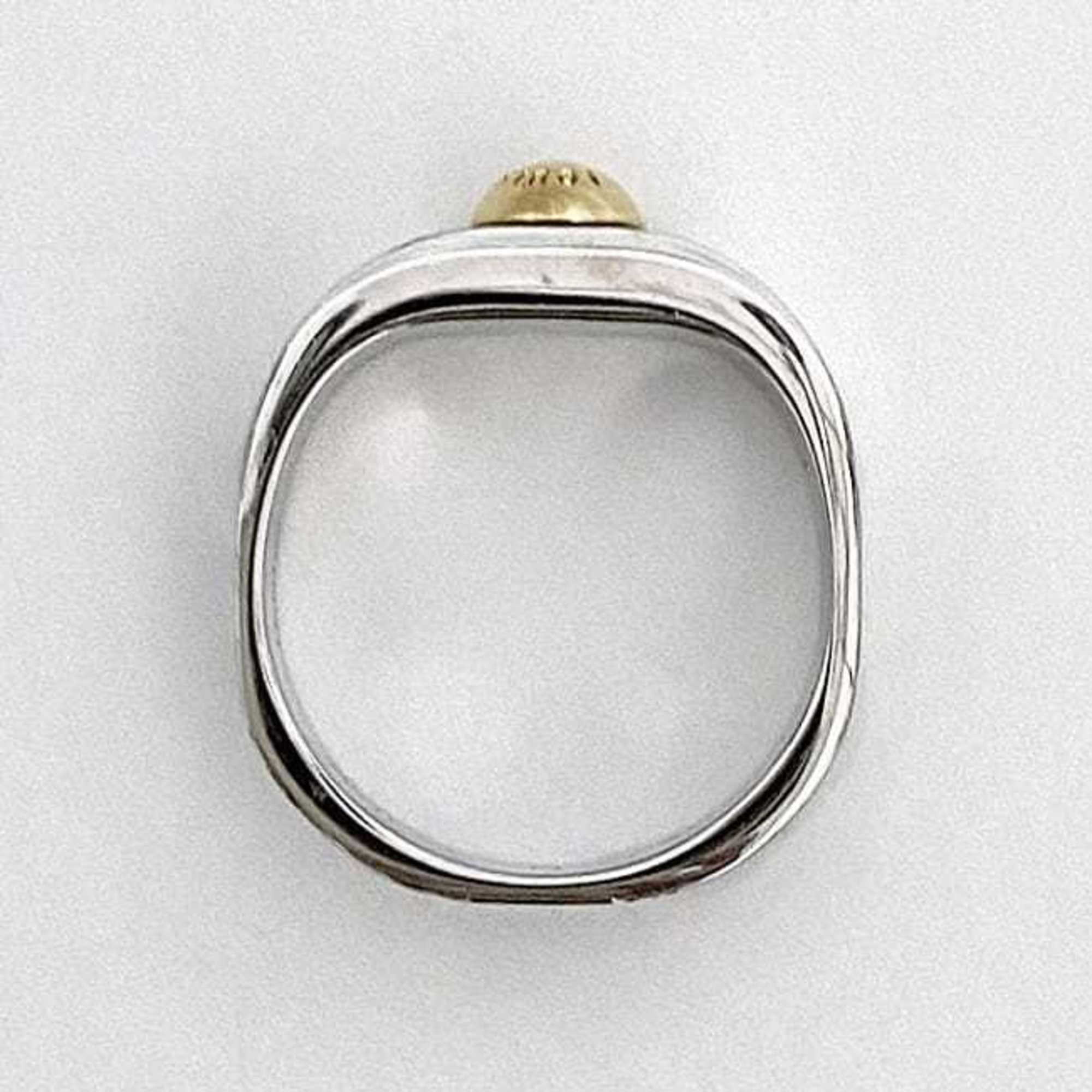 Louis Vuitton Ring Nanogram Silver Gold Monogram M00217 Medium Metal GP LE0187 LOUIS VUITTON Combination Unisex