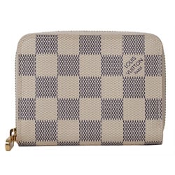 Louis Vuitton Zippy Coin Purse Wallet Damier Azur N63069 Women's LOUIS VUITTON