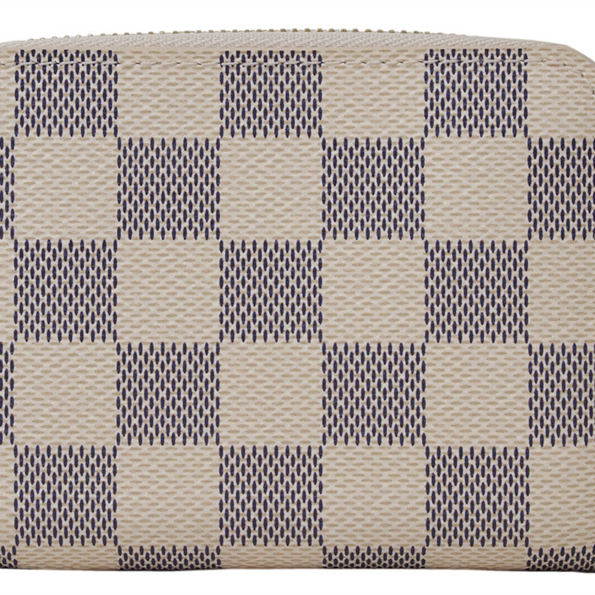 Louis Vuitton Zippy Coin Purse Wallet Damier Azur N63069 Women's LOUIS VUITTON