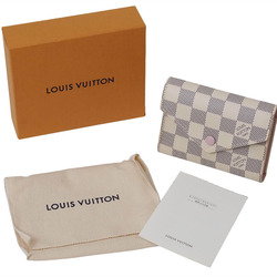 Louis Vuitton Portefeuille Victorine Compact Wallet Damier Azur N64022 Women's LOUIS VUITTON