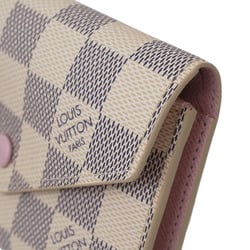 Louis Vuitton Portefeuille Victorine Compact Wallet Damier Azur N64022 Women's LOUIS VUITTON