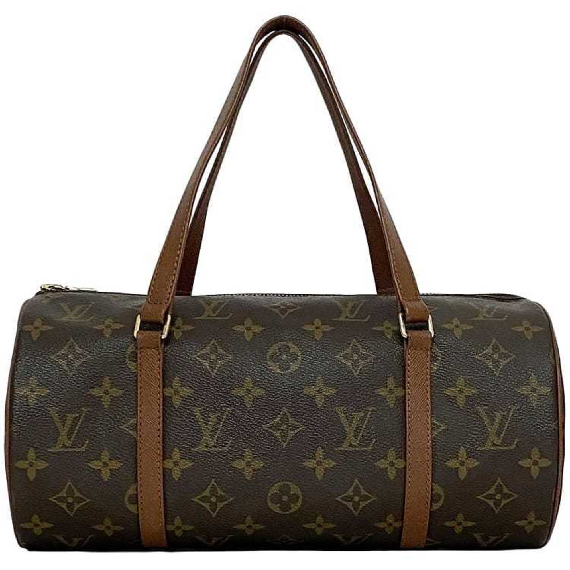 Louis Vuitton Handbag Papillon 30 Brown Monogram M51365 Boston Bag Canvas Leather NO1929 LOUIS VUITTON Bags for Women