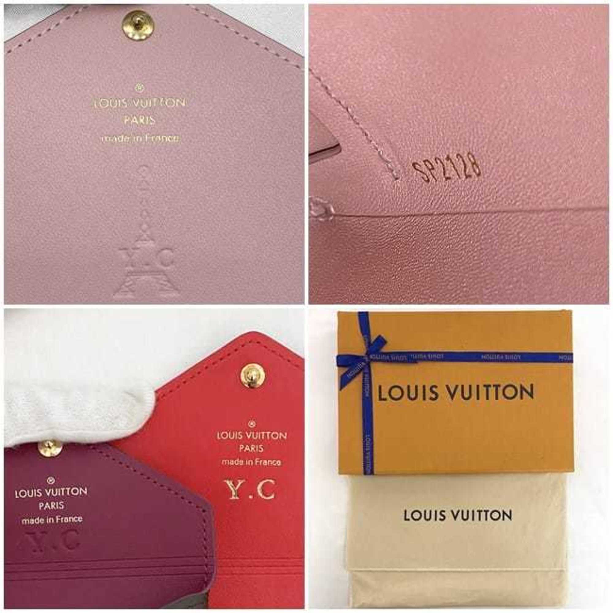 Louis Vuitton Pouch Pochette Kirigami Brown Red Pink Bordeaux Monogram M62034 Three-piece Set Clutch Bag Canvas SP2128 LOUIS VUITTON Triple Bag-in-Bag 3-piece