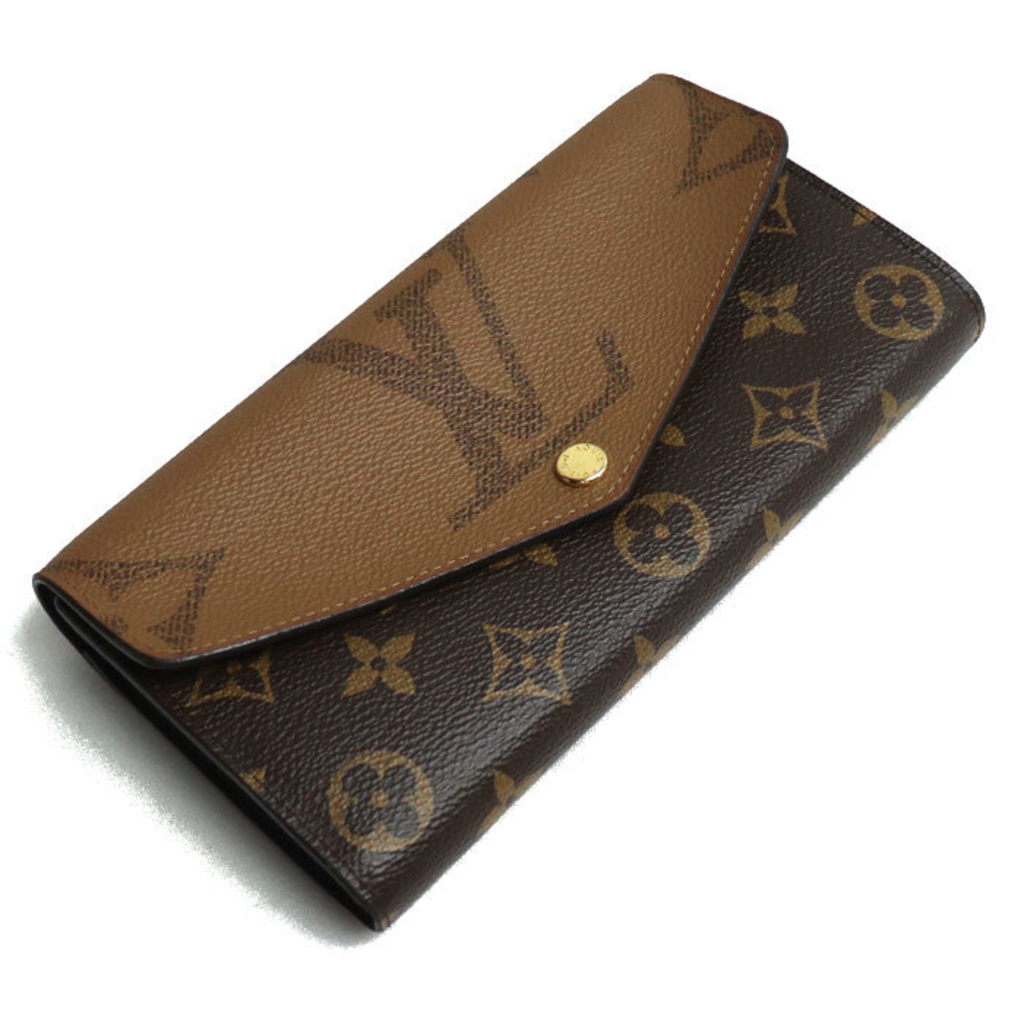 LOUIS VUITTON Louis Vuitton Portefeuille Sarah Long Wallet Monogram Giant Reverse M80726 Women's