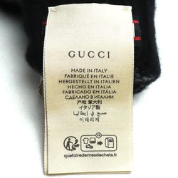 GUCCI Cashmere Fingerless Gloves Black Grey 726586 4GABX S Women's