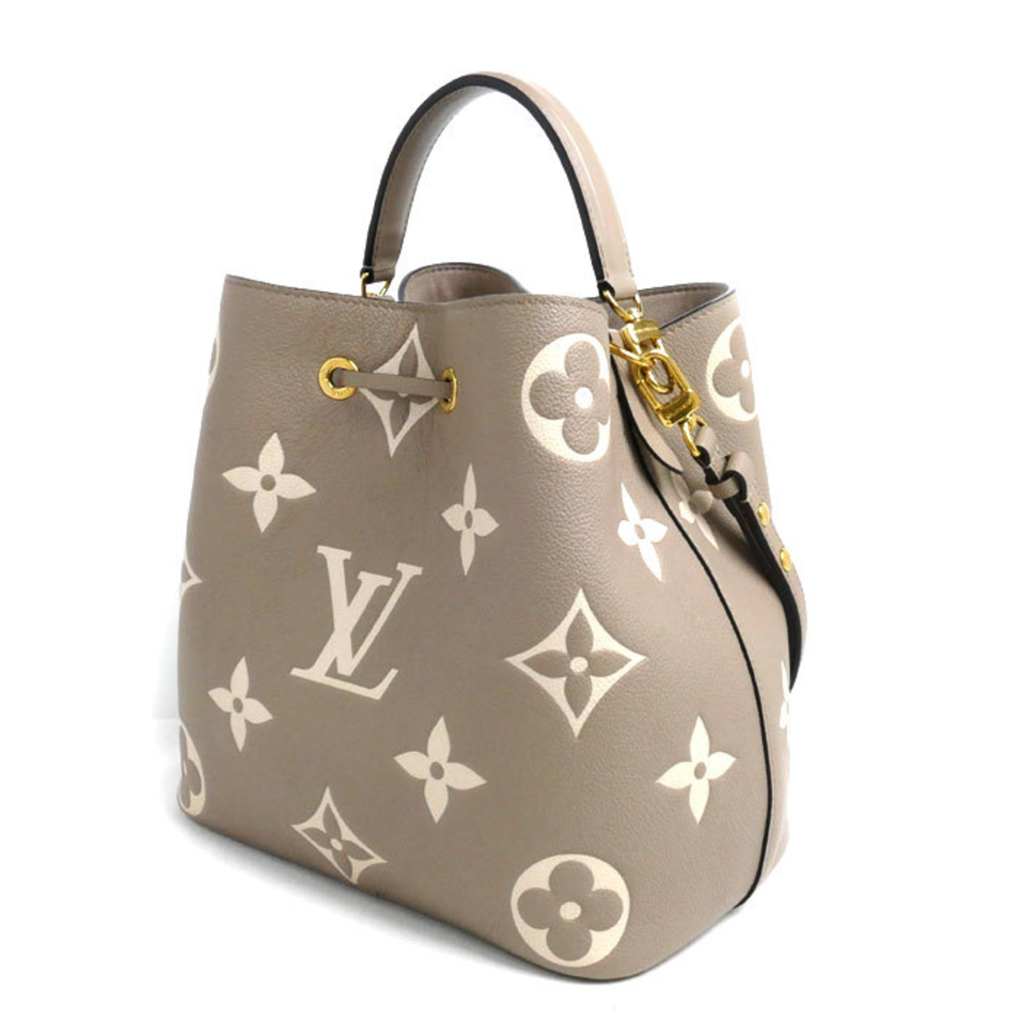 LOUIS VUITTON Louis Vuitton NeoNoe MM 2Way Shoulder Bag Monogram Empreinte Tourterelle Creme M45555 Women's