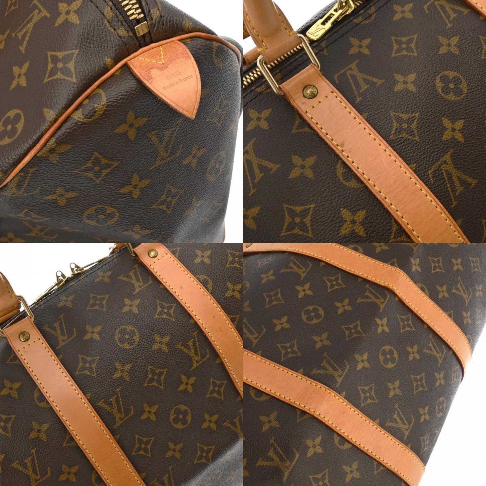 LOUIS VUITTON Louis Vuitton Monogram Keepall 50 Brown M41426 Unisex Canvas Boston Bag