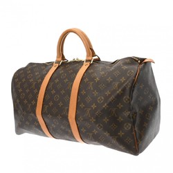 LOUIS VUITTON Louis Vuitton Monogram Keepall 50 Brown M41426 Unisex Canvas Boston Bag