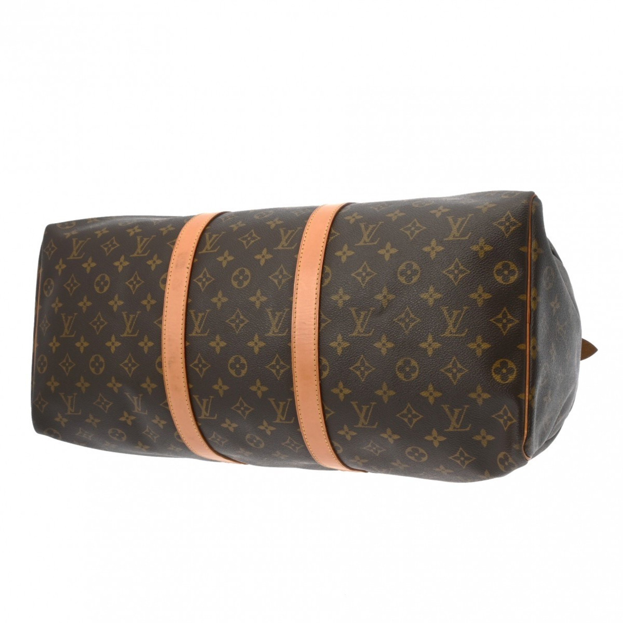 LOUIS VUITTON Louis Vuitton Monogram Keepall 50 Brown M41426 Unisex Canvas Boston Bag