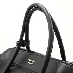 PRADA Prada Handbag Shoulder Bag SOFT CALF Leather NERO Black Purchased at a domestic boutique BN2611