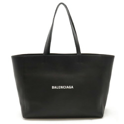 BALENCIAGA Everyday East West Tote Bag, Large Tote, Shoulder Leather, Black, 618284