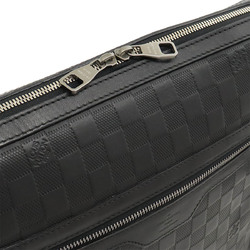 LOUIS VUITTON Damier Infini Calypso MM Shoulder Bag Onyx Black N41201