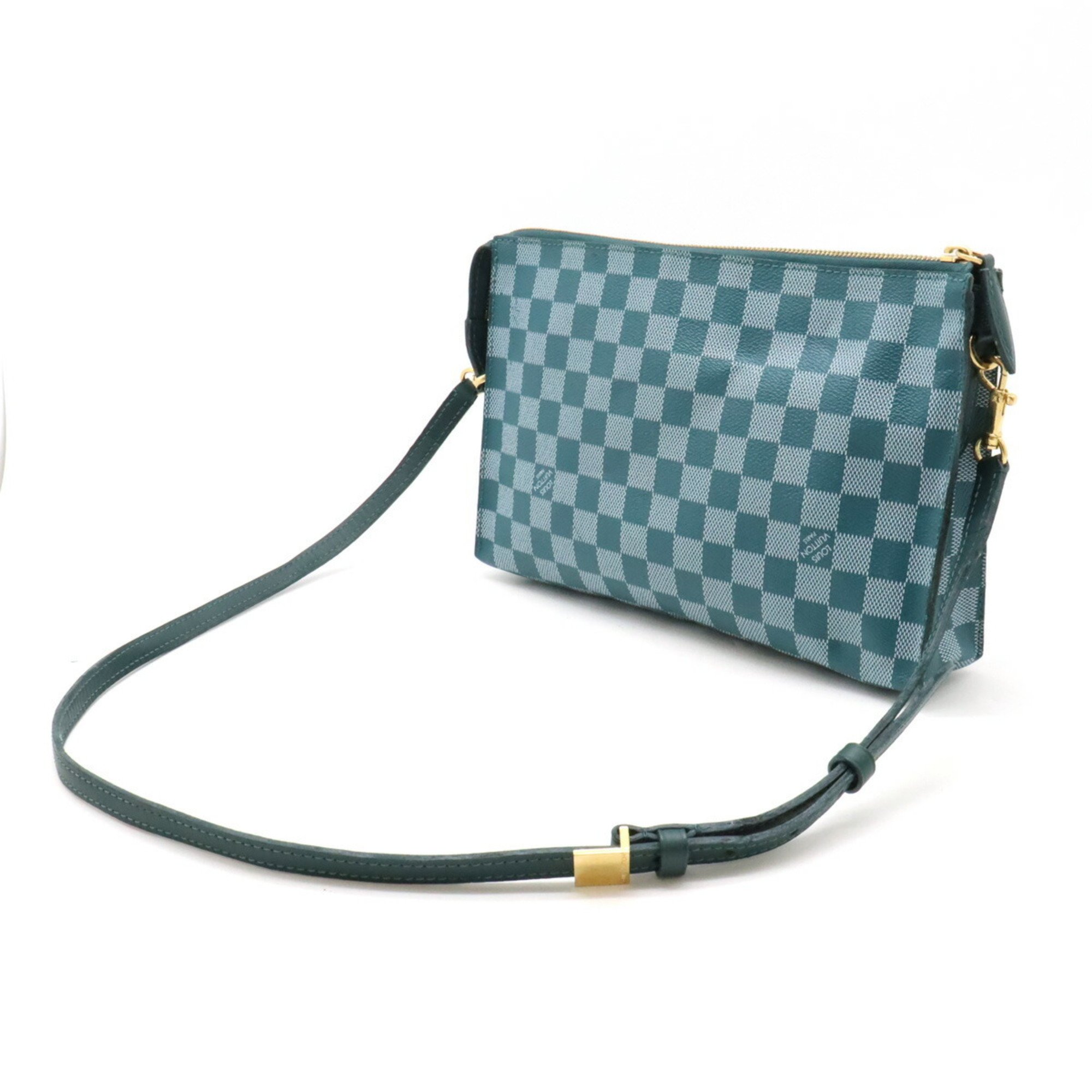 LOUIS VUITTON Damier Color Module Shoulder Bag Clutch PVC Cyan N41310