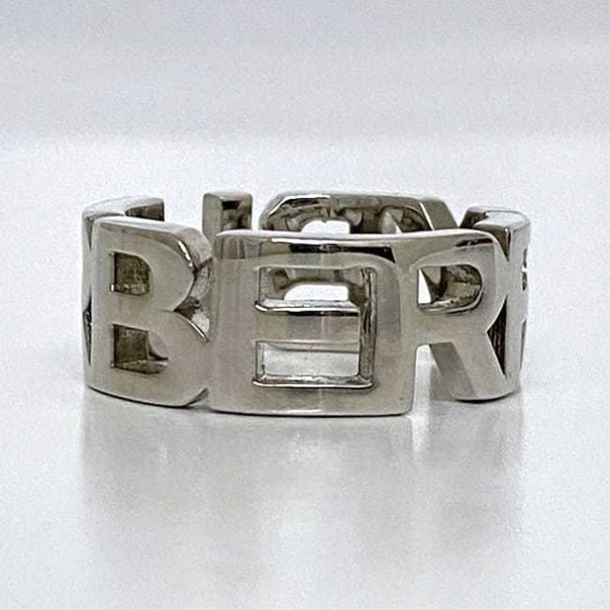 Burberry ring, silver, size 13, metal, BURBERRY, for men and women