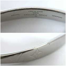 Louis Vuitton Bangle Jonck Monogram Silver M64840 L Size Metal DI1129 LOUIS VUITTON Bracelet LV Men's Women's