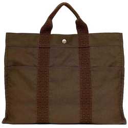 Hermes MM Brown Air Line Canvas HERMES Men's Women's Bag