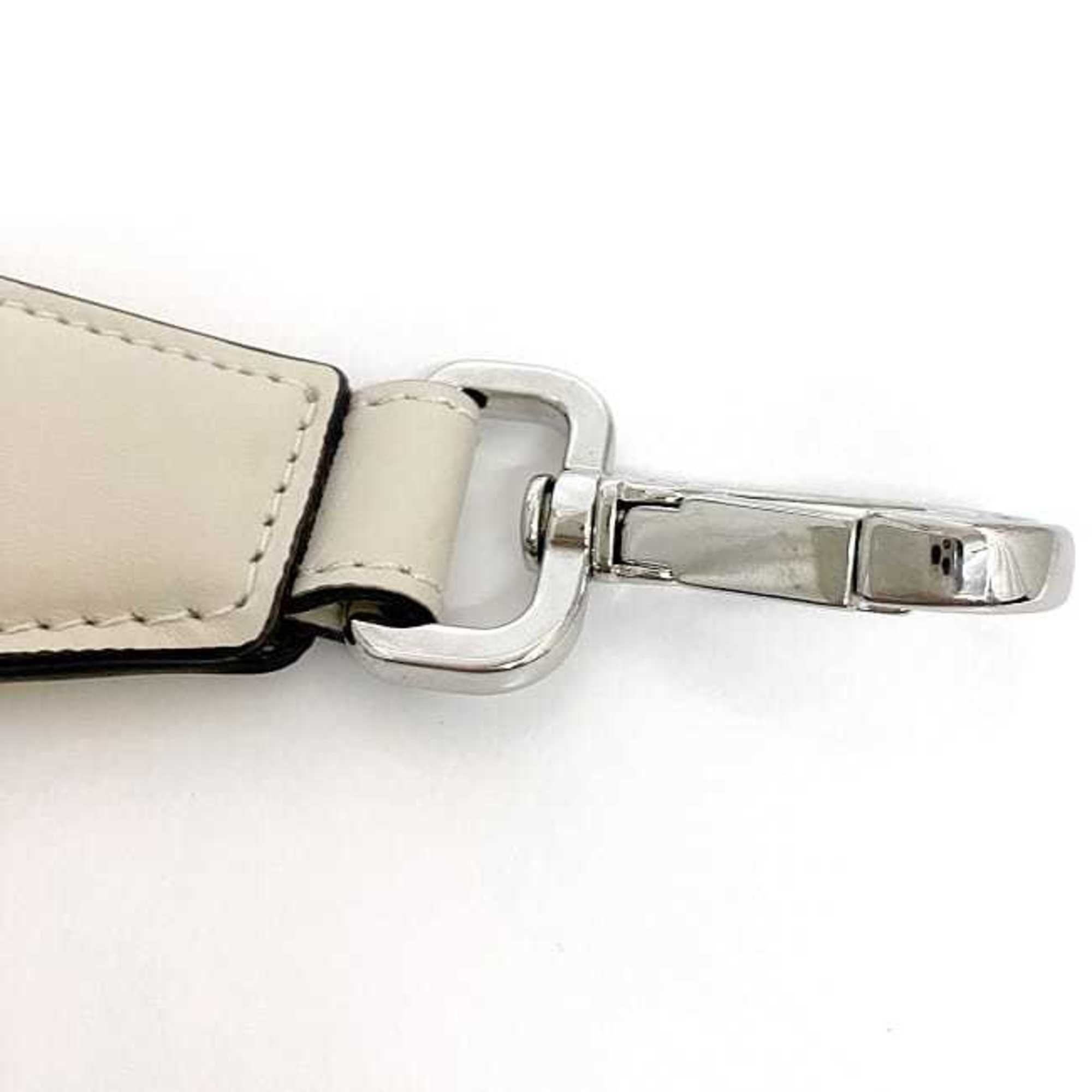 Fendi Strap You Gray Green Shoulder strap only Jacquard canvas Leather FENDI FF Wide width