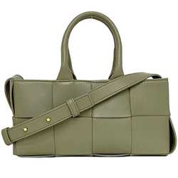 Bottega Veneta 2-way bag East West Light Green Arco f-20865 Bag Leather BOTTEGA VENETA Shoulder Handbag Smoky color Hand